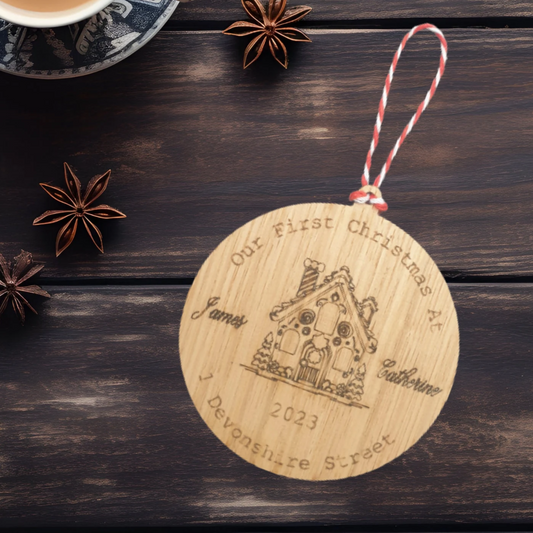 Custom Home Personalised Christmas Bauble