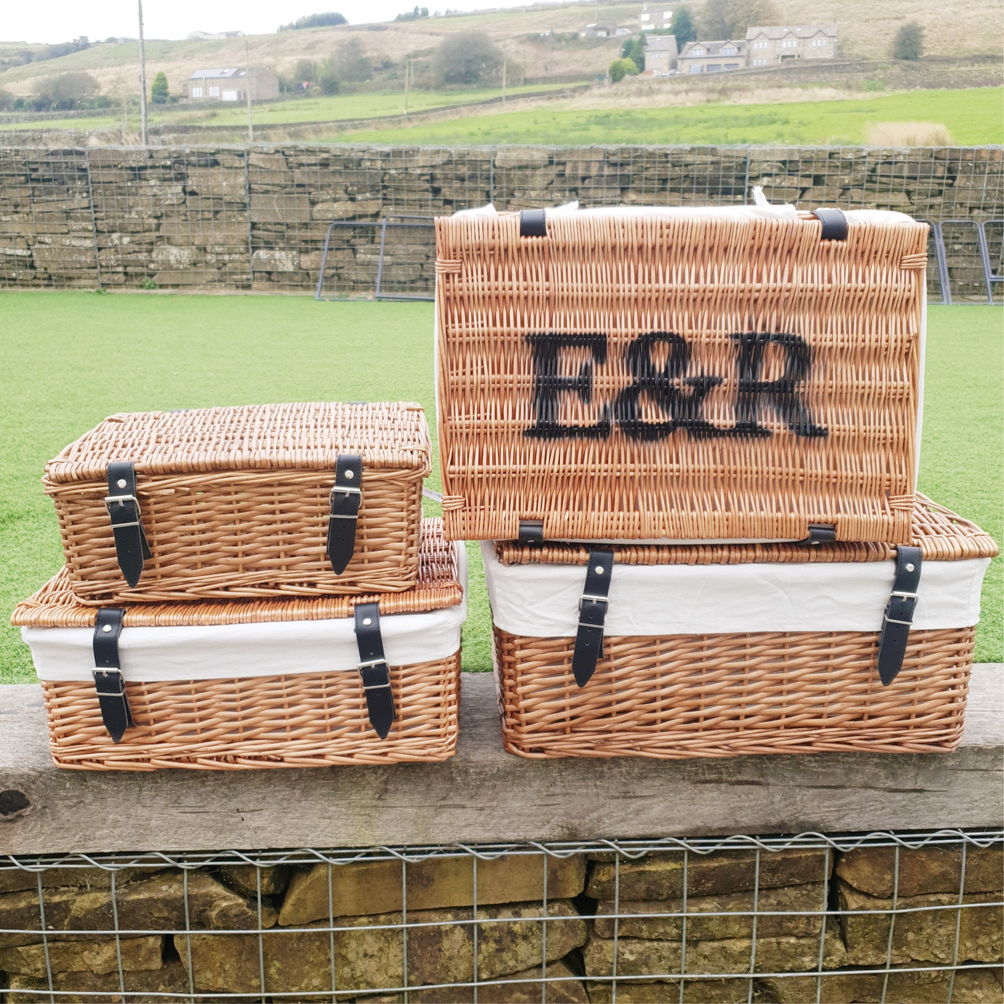 Custom Hamper with Couple’s Initials or Company Logo